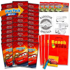 Conjunto de lembrancinhas de festa Beach Kids Disney Cars com 24 minicarros
