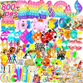 Lembrancinhas para crianças, 800 unidades Fidget Pack, bolsas de guloseimas e brinquedos