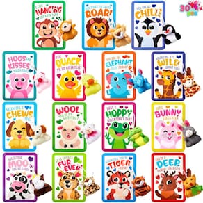 Conjunto de presentes de Dia dos Namorados JOYIN, 30 pacotes de brinquedo de pelúcia para animais com