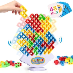 Tetra Tower Game LIMYOM Stack Attack 48 unidades para crianças e adultos