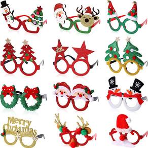Óculos de Natal Threan para crianças e adultos, festa de Natal