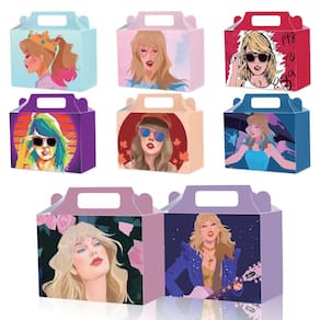 Caixas de festa, suprimentos para festas de aniversário Tay-lor Singer, pacote com 24