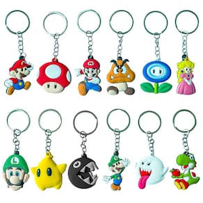 Chaveiros YAOO Super Inspired Marios Cartoon para crianças, 24 unidades