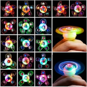 Anéis LED Light Up Fidget Spinners, lembrancinhas de festa para crianças