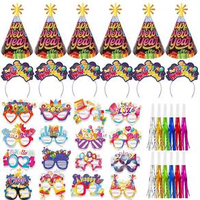 Conjunto de lembrancinhas HOWAF Neon Color Feliz Ano Novo, 40 unidades 2024