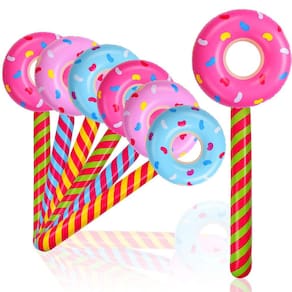 Decorações de festa Civaner Candyland Donut inflável 85cm