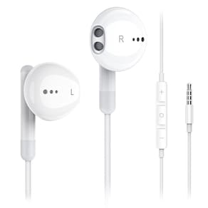Fones de ouvido com fio Kimwood com microfone HiFi Stereo Clear