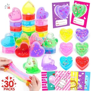 Valentines Slime Party Favors Palmatte Joyful, 30 pacotes para crianças