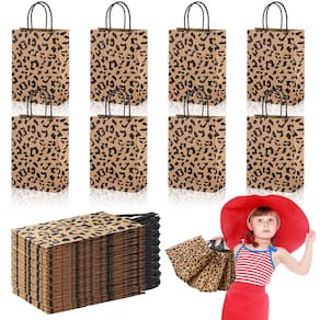 Sacos de festa Tinlade Leopard Print Paper Jungle Safari (16 unidades)