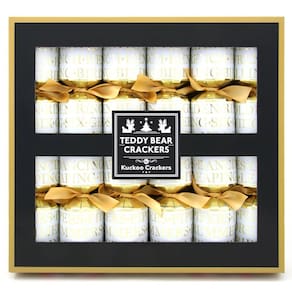 Lembrancinhas Olde English Crackers White Teddy Bear x6