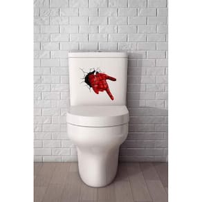 Adesivo Para Vaso Sanitário Mão Homem Aranha