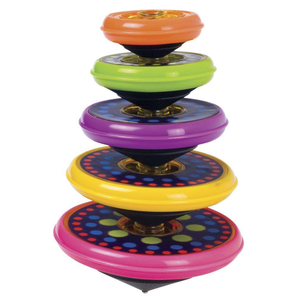 Kit Toy Toysmith Super Stacking Tops para meninos e meninas a partir de 3 anos