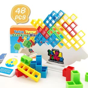 Balance Tower Game SFTMTPNL Tetra Tower 48 unidades para crianças e anúncios