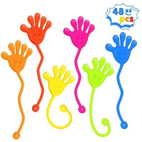 Lembrancinhas de festa Sticky Hands Genuvi 48 peças para crianças 4-8 8-12 de Páscoa
