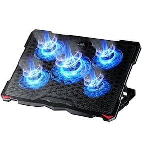 Almofada de resfriamento para laptop AICHESON S035 com 5 ventiladores para laptop de 17,3"