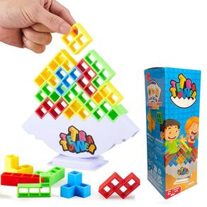 Jogo de empilhamento YangBu Tetra Tower 32 unidades para crianças e adultos