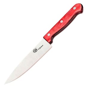 Faca SQ Profissional 8" Aço Inox Cabo Preto / Madeira SQ3998