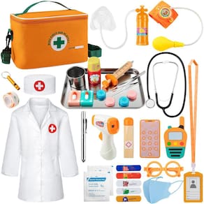 Kit médico EFO SHM para crianças de 3 a 5 anos com estetoscópio (34 unidades)