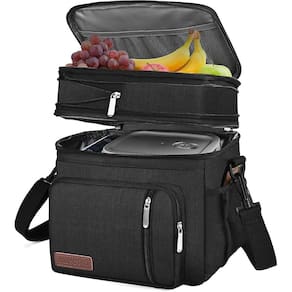 Lancheira e lancheira MIYCOO Double Deck Isolated 15L preta