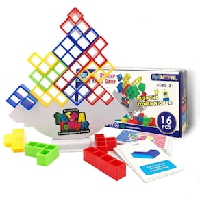 Balance Tower Game SFTMTPNL Tetra Tower 16 unidades para crianças e anúncios