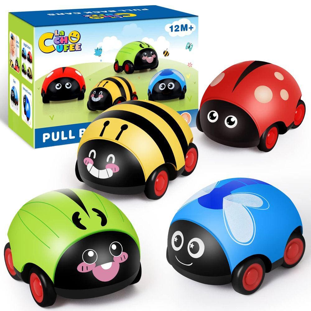 Carro de brinquedo LACCHOUFEE Animals Insets para menino de 1 a 3 anos