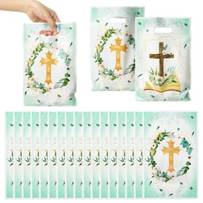 Bolsa de lembrancinhas de festa 3sscha Cross 50 unidades de batismo e primeira comunhão