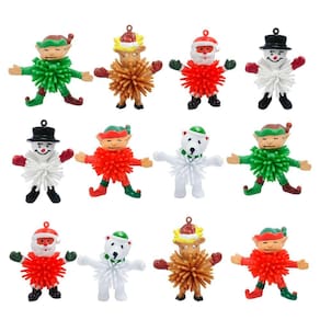 Mini brinquedos de porco-espinho de Natal Cherislpy para crianças (12 unidades)