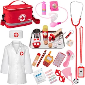 Kit médico EFO SHM para crianças de 3 a 5 anos com estetoscópio (34 unidades)