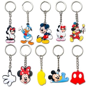 Chaveiro de silicone Purifyo Cartoon para criança, menino e menina (10 unidades)