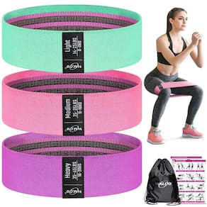 Bandas de resistência WALITO para pernas e nádegas, conjunto de 3 níveis