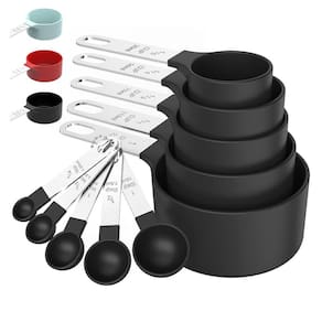 Conjunto de copos e colheres de medição TILUCK empilhável com conjunto de aço inoxidável