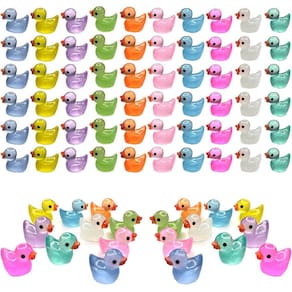 Mini Resin Ducks Cidinge Luminous 60 unidades para decoração de jardim