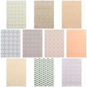 Papel de parede Dollhouse, papel de piso, piso de madeira, escala 1/12 1/6