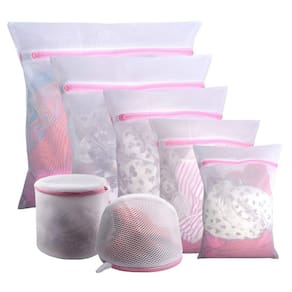 Sacos de roupa suja GOGOODA, 7 peças de malha para delicadezas com zíper