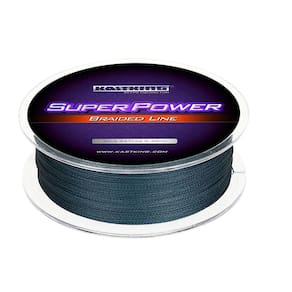 Linha de pesca KastKing Superpower Braided 20 lb/327 jardas cinza