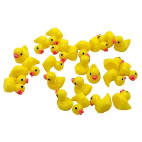 Ornamento em miniatura eMien Little Yellow Mini Duck x25