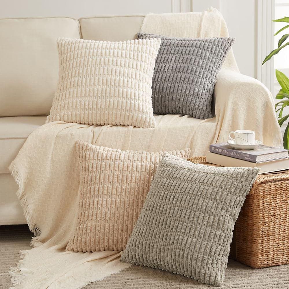 Capas de almofadas decorativas Fancy Homi 45 x 45 cm (pacote com 4)