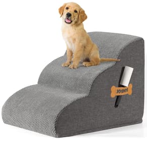 Rampa de escadas para cães ROMROL, espuma de alta densidade, extra larga, 3 camadas