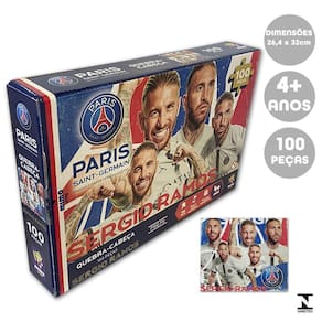 Quebra Cabeça Psg Sergio Ramos 100 Pcs Mimo Toys
