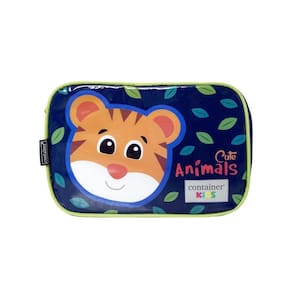 Estojo Baú Soft Container Kids Animais Azul Dermiwil