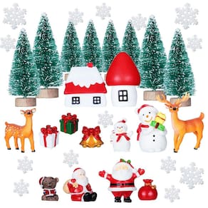 Enfeites de Natal em miniatura Sumind 41 unidades com pinheiros