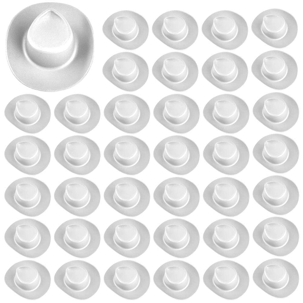 Mini chapéus de cowboy ocidentais Chapéus de cowgirl 40 peças para decoração de bonecas