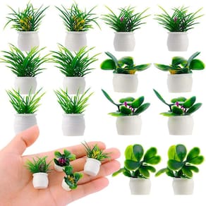 Planta de bonsai em miniatura TIESOME Dollhouse Decoration x14
