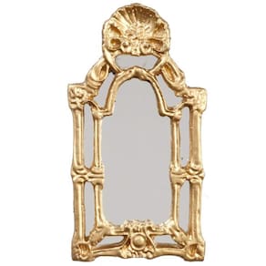 Mirror Dollhouse, barroco vitoriano, em miniatura em escala 1:12