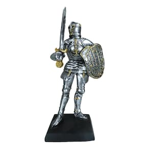 Mini estatueta Ebros Gift Medieval Valiant Knight com 12 cm de altura
