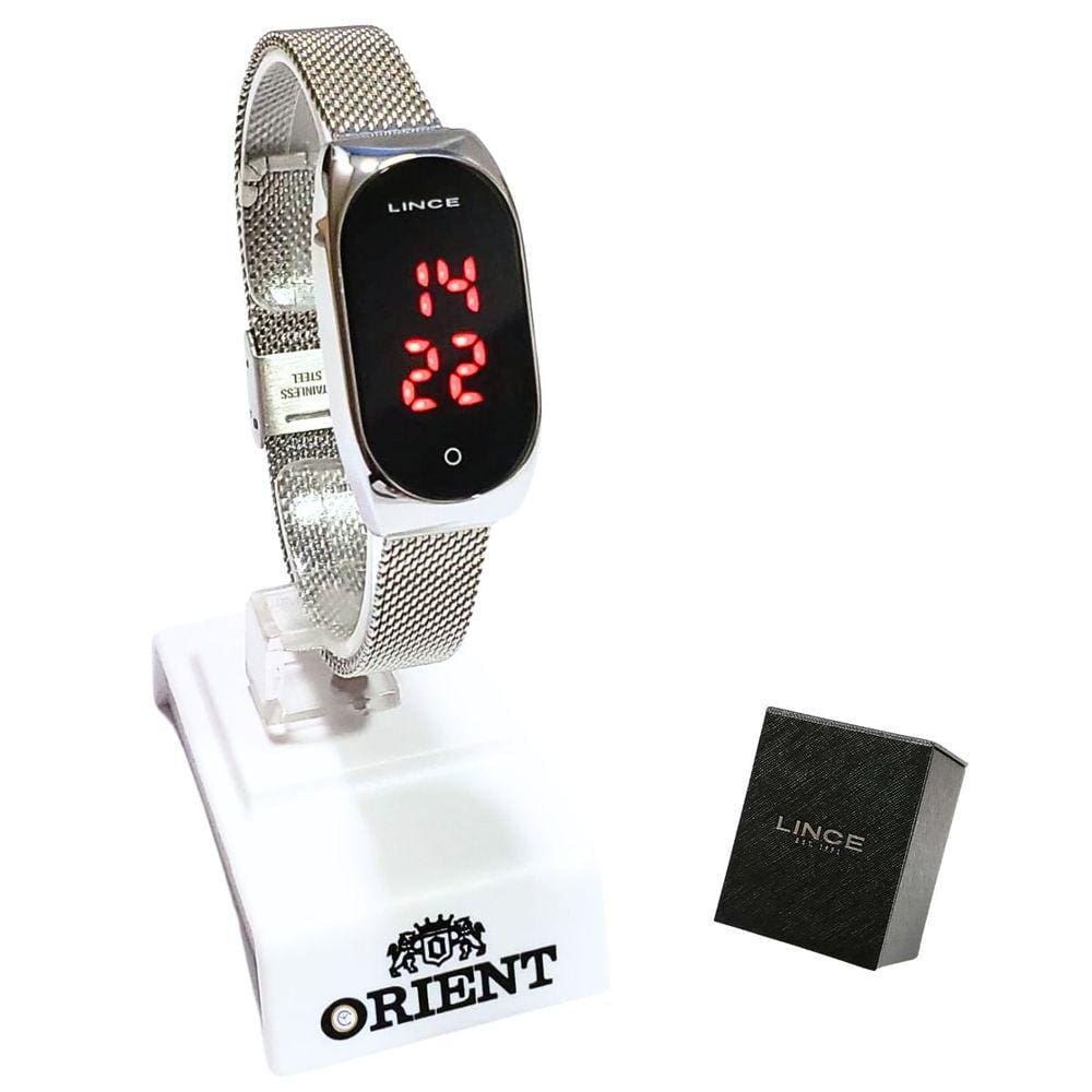 Relógio Lince Feminino Digital Led Prateado LDM4641LPXSX