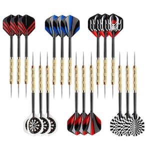 Conjunto de dardos Darts Acmor Steel Tip 14g com 18 peças para dardos