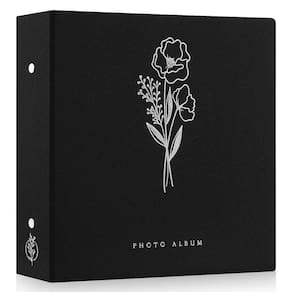 Álbum de fotos Lanpn 10x15cm, 600 bolsos, capa de linho preta
