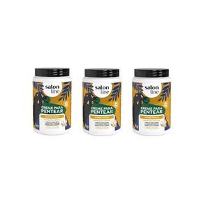 Creme Para Pentear Salon Line 1Kg Super Oleos - 3Un