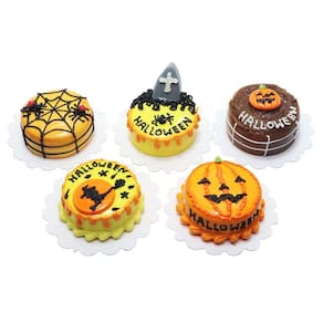 Bolo de Halloween Dollhouse Miniature Food ThaiHonest em escala 1:6